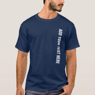 T-shirts noirs de base Hommes Modèles personnalisé