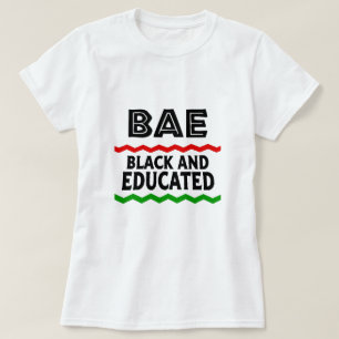 T-shirts noirs et éduqués BAE