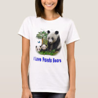 T-shirts Panda Bear