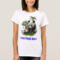 T-shirts Panda Bears