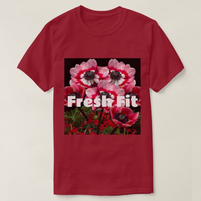 T-Shirts Personnalisés Fresh Fit Texte Couleur Mar (Design devant)