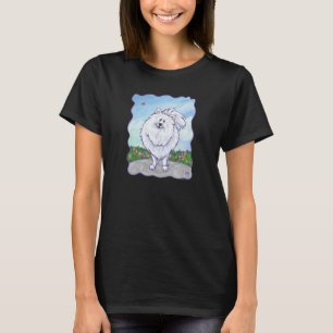T-Shirts Pomeranian Blanc