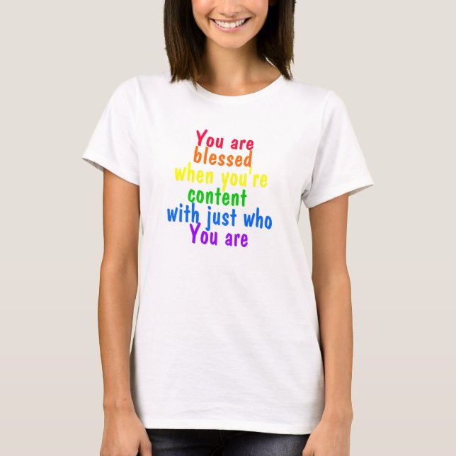 T-shirts positif de messages (Devant)