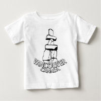 T-shirts pour bébé Souvenir de Vancouver Landmark 