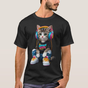 T-shirts pour chats – Graphique de chaton Hip Hop