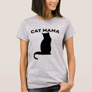 T-shirts pour dames CAT MOM (CAT MAMA)