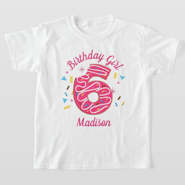 T-shirts pour enfants de sixième anniversaire Donu (Poser)