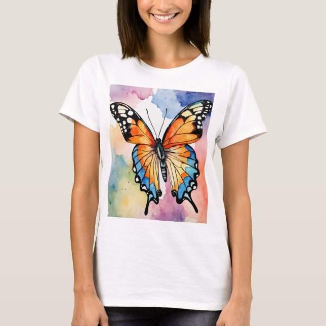 t-shirts pour femmes, papillon (Devant)