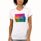 T-Shirts pour filles Ajouter l'image rose pâle