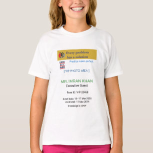T-shirts pour filles Anniversaire Personnalisé