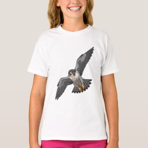 T-shirts pour filles Faucon pèlerin