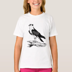T-shirts pour filles Faucon pèlerin
