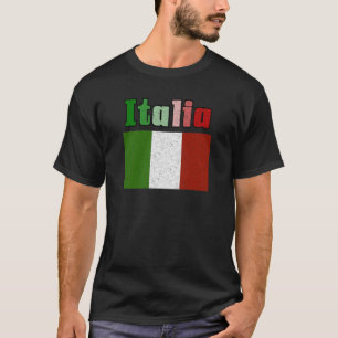 T-Shirts pour hommes drapeau vintage Italie