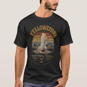 t-shirts pour hommes rétro yellowstone vintage par