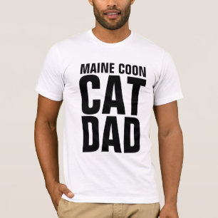 T-shirts pour papa de chat MAINE COON