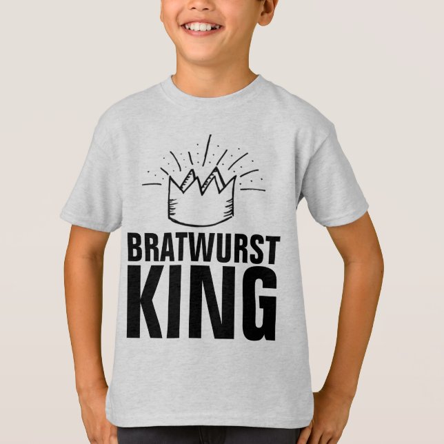 T-SHIRTS POUR ROI DE BRATWURST (Devant)