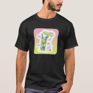 T-SHIRTS - RECETTE MOJITO COCKTAIL ART