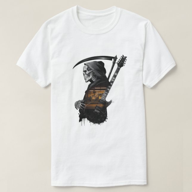 T-shirts rock et crâne (Design devant)