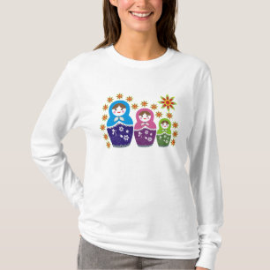 T-shirts russes de poupées Matryoshka