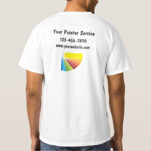 T-shirts simples de travail de peintre