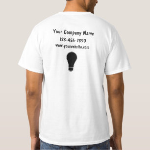 T-shirts simples de travail d'électricien