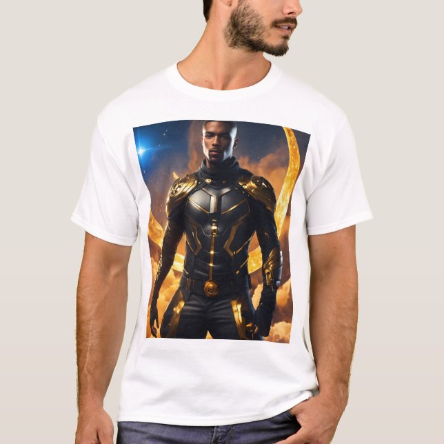T-shirts spiraux guerriers futuristes - Bold & Dyn (Devant)