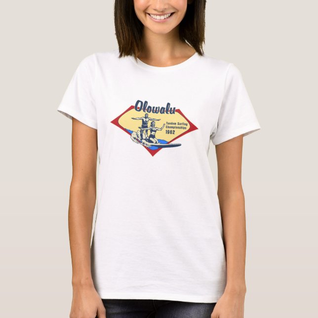 T-shirts Tandem Surfing Hawaiian Gals (Devant)