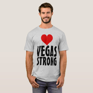 T-shirts VEGAS STRONG, COEUR