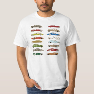 T-shirts vintage exclusif de collection de voiture