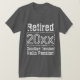 T-shirts vintages drôles de retraite pour les (Design devant)