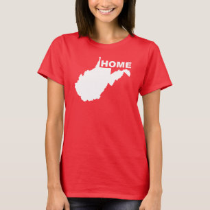 T-shirts West Virginia Maison Loin de l'État