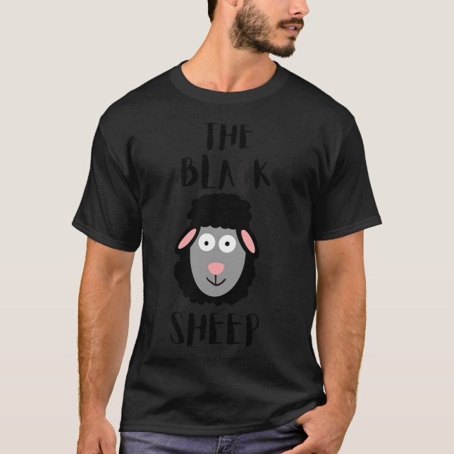 T-Shirtthe, mouton noir T-Shirt classique (Devant)