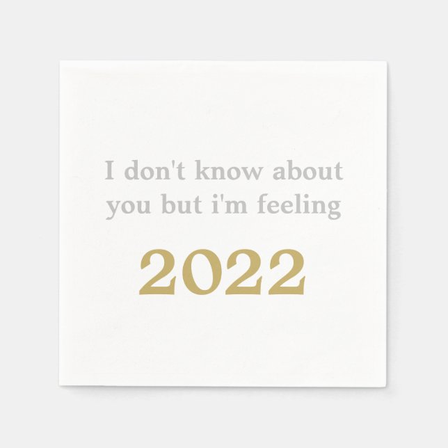 T SWIFT NYE NEW YEARS EVE 2022 FUNNY COCKTAIL NAPKIN (Front)