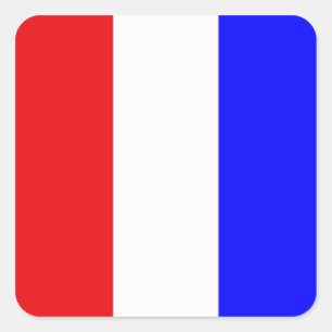 "T" (Tango) Code of Signals Flag Square Sticker