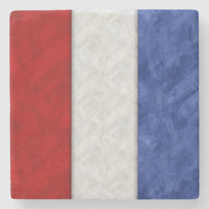 T Tango Watercolor Nautical Signal Maritime Flag Stone Coaster