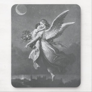 "'T was an angel visted the green earth." Mouse Pad