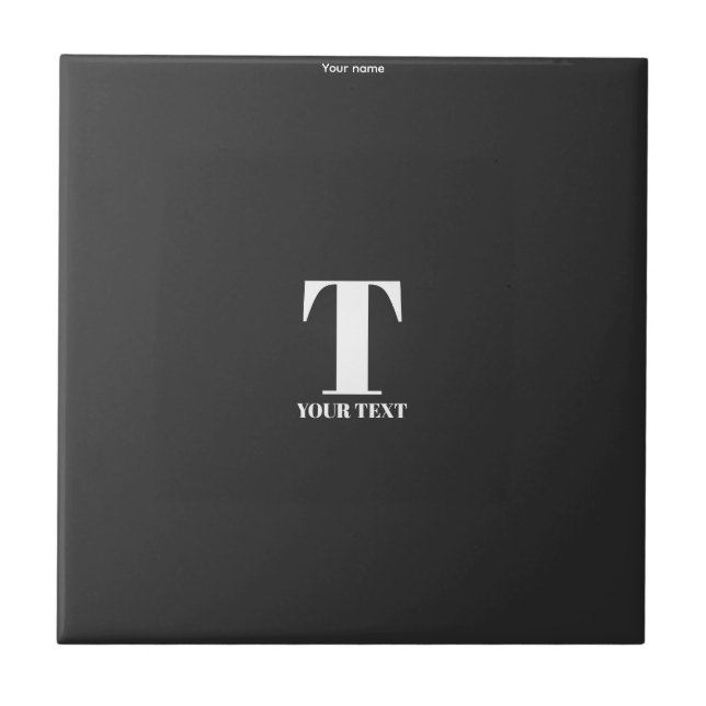 T-Your name custom Tile (Front)
