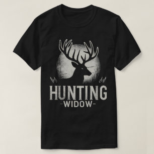 TA114 Funny Deer Hunting Widow Long Sleeve T-Shirt