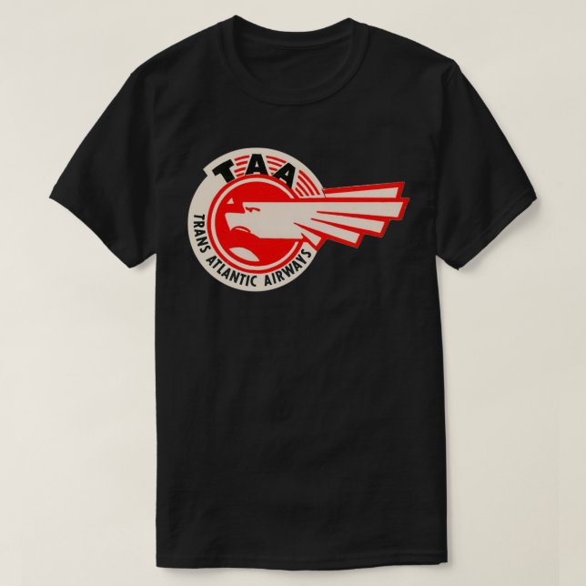 TAA Trans Atlantic Airways T-Shirt (Design Front)