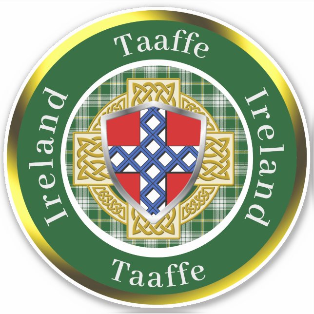 Taaffe Irish Shield/Celtic Cross Personalized (Front)