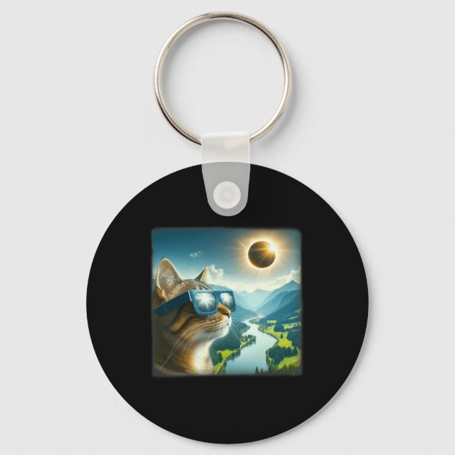 Tab 2024 Total Solar Eclipse  Keychain (Front)
