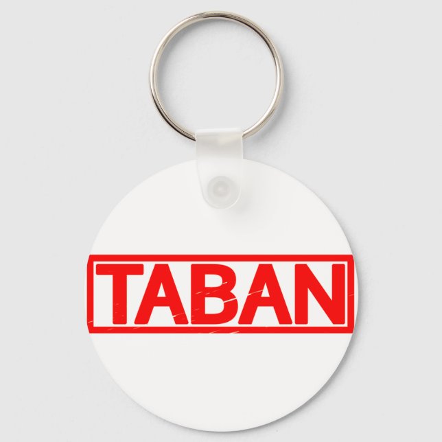 Taban Stamp Keychain (Front)