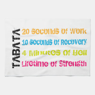 Tabata Workout Kitchen Towel