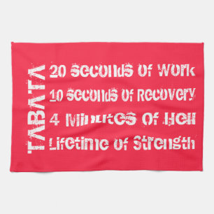 Tabata Workout Kitchen Towel