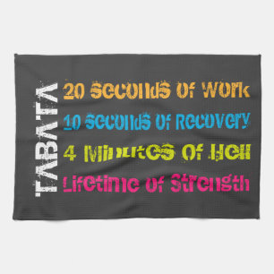 Tabata Workout Kitchen Towel