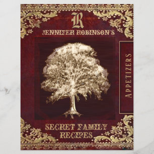 Tabbed Index Page for Vintage Binder