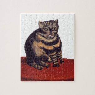 Tabby Cat by Henri Rousseau Jigsaw Puzzle