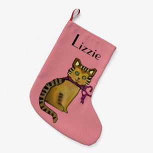 Tabby Cat Christmas Stocking