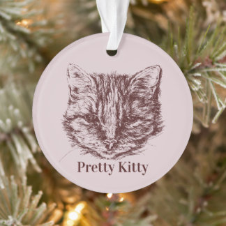 Tabby Cat Dessin Couleur personnalisée Nom personn