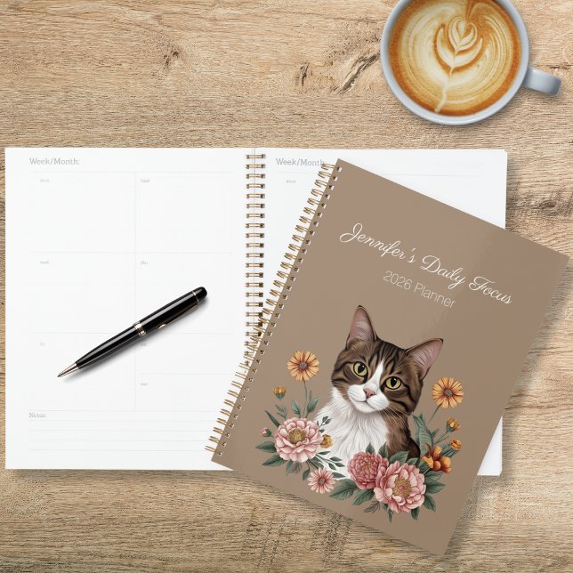 Tabby Cat Floral (Créateur téléchargé)